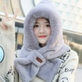 thumbnail image 3 of Women's Soft Faux Fur Infinity Scarf & Infinity Hood Scarf Head Scarf Wrap, 3 of 8