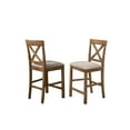 thumbnail image 3 of Best Master Furniture Janet 7 Piece Wood Counter Height Dining Set in Driftwood, 3 of 5