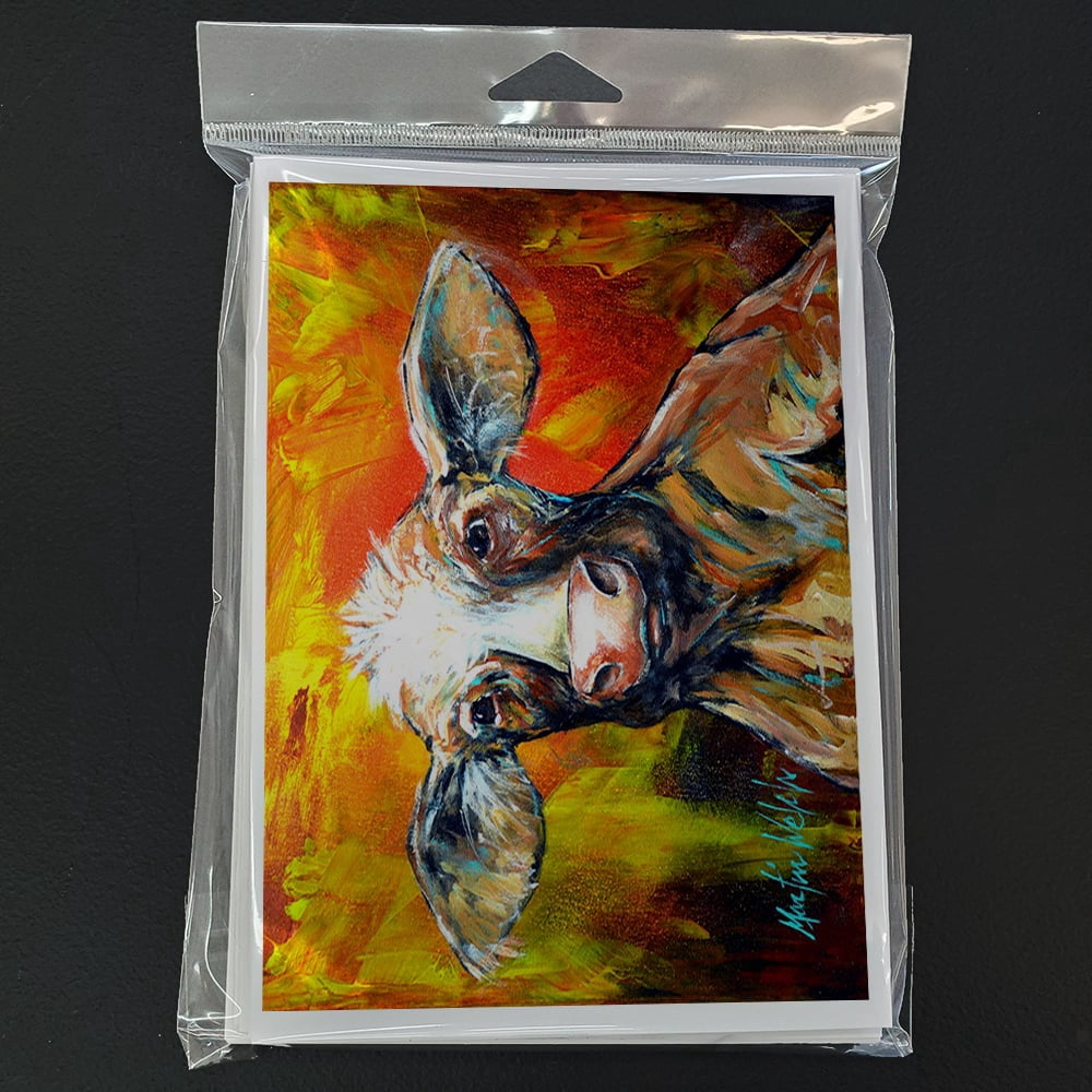 Happy Cow Greeting Cards Pack of 8 7 in x 5 in