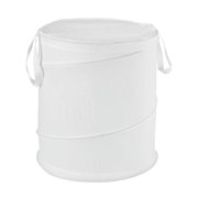 Honey Can Do Breathable Large Nylon Pop-Up Hamper, White
