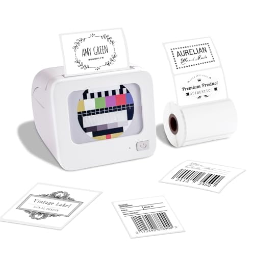 Máquina etiquetadora LFPERT con cinta, impresora de etiquetas Bluetooth BQ1, etiquetadora térmica portátil sin tinta para iOS y Android, fácil de usar, ideal para oficina, hogar, escuela, negocios y r