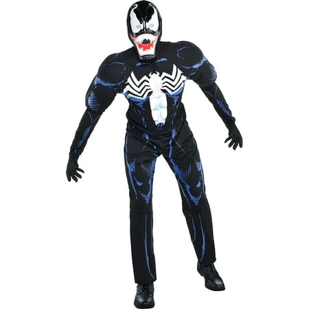 Venom Muscle Costume for Men, Standard Size, Includes a Padded Jumpsuit and Mask