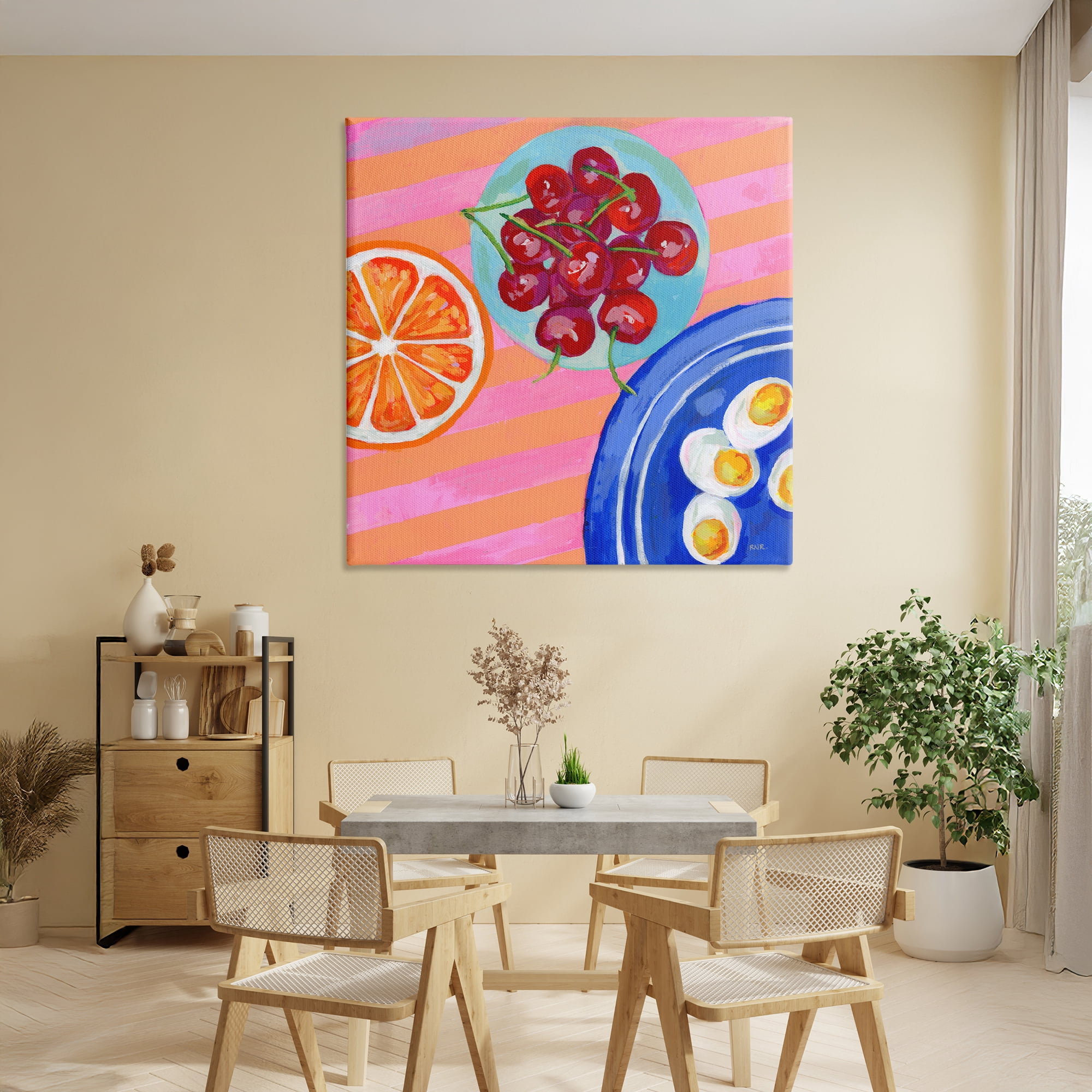 Stupell Industries Summer Snacks Picnic Blanket Canvas Wall Art, design by Rachael Reese