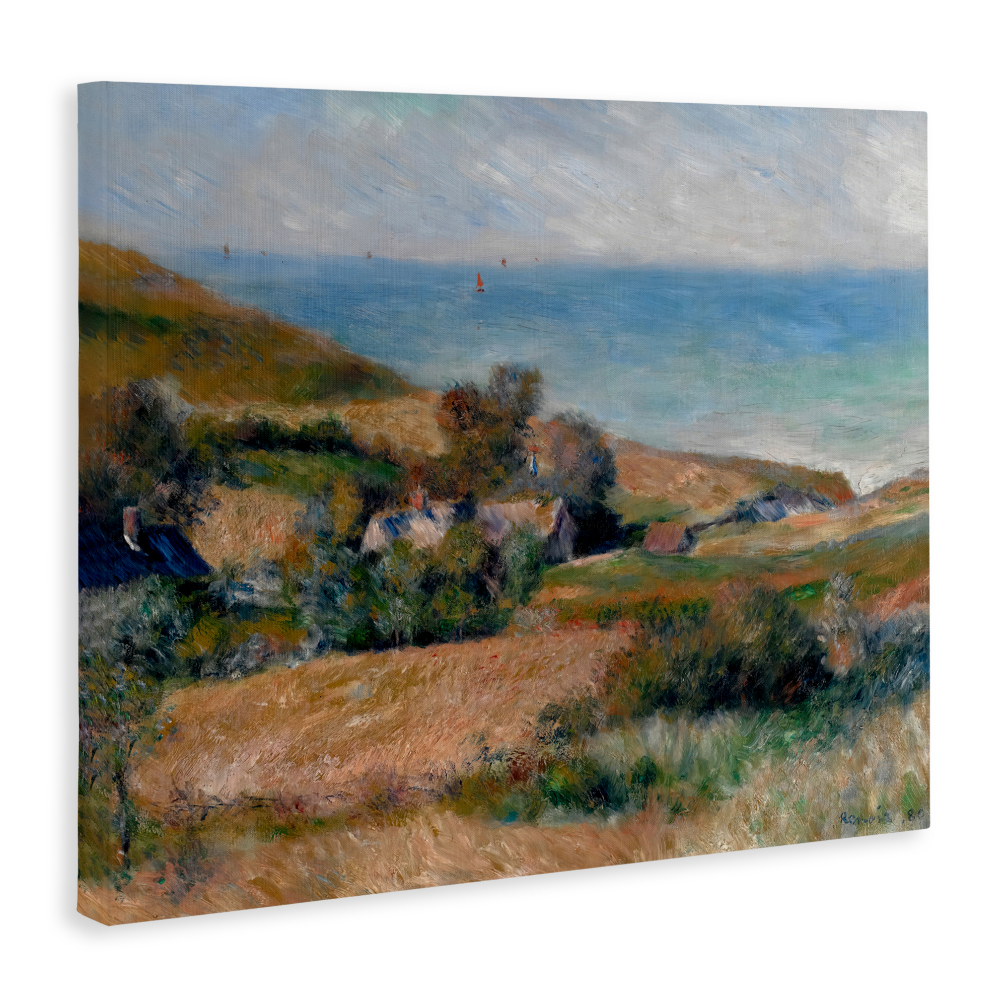 View Of The Seacoast Renoir Canvas Wall Art, design by Pierre-Auguste Renoir