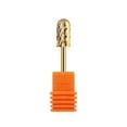 thumbnail image 1 of Cabezal de pulido chapado en oro para uñas, cabezal de pulido de acero de tungsteno dorado cilíndrico simple para quitar uñas, herramienta para pulir uñas, 1 of 5