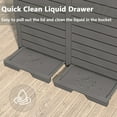 thumbnail image 2 of LHBcraft 62 Gallon Outdoor Trash Can, Waterproof Garbage Can with Tiered Lid and Drip Tray, Resin Outside Trash Bin for Patio, Backyard, Deck, 2 of 9