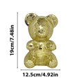 thumbnail image 4 of BSJJY Bear Shape Disco Party Decoration, Bear Glass Mirror Disco Ball, Reflective Disco Ball Decor for 70s Party Design,Stage Props,Wedding,Music Festival Decoration (Gold), 4 of 9
