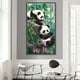 thumbnail image 3 of (Y1012) Resina Diamante La Serie Animal Panda Del Bambú Con Diamantes 40*70CM, 3 of 9