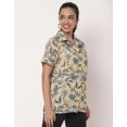 thumbnail image 3 of Moomaya Short Sleeve Shirt Collar Printed Rayon Shirt - Women's Casual Shirt, 3 of 9