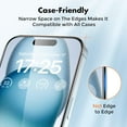 thumbnail image 3 of UNBREAKcable Tempered Glass Screen Protector for iPhone 15 3-Pack, 9H Hardness, 99.99% HD Clear, 6.1 inch, 3 of 10