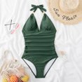 thumbnail image 3 of Traje de baño de tirantes espagueti con control de abdomen y espalda descubierta para mujeres FLhrweasw Para estrenar, 3 of 7