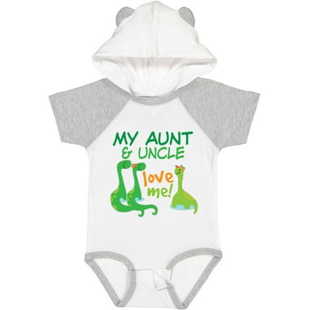 

Inktastic My Aunt and Uncle Love Me Dinosaur Gift Baby Boy Bodysuit