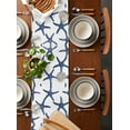 thumbnail image 5 of Navy Blue Starfish Coastal Burlap Cotton Table Runner 13x48 Inches Long, Nautical Summer Beach Sea Farmhouse Table Runners, Outdoor Dining Tablecloths Decor for Baby Shower/Party/Wedding, 5 of 6