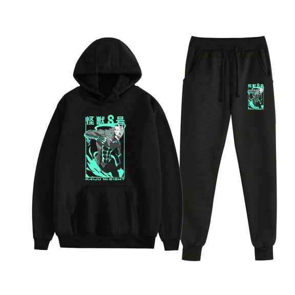 Duoxingbao Anime Kaiju No. 8 Monster 8 Cross-border Casual Hooded Sweatshirt Set