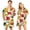 Ginger, variant on JULMCOMO Couples Matching Pajama Sets Fall Maple Leaf Print Button Down Casual 2 Piece Sets Color Block Plaid Soft Comfy Pajamas Ginger-Men 2XL