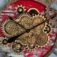 thumbnail image 6 of THE GEARS CLOCK Wall Clock with Real Moving Gears AM-LI_ 36 in Round Red-Lava, 6 of 11