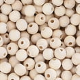 thumbnail image 4 of Mandala Crafts Round Wooden Beads for Crafts - Natural Wood Beads for Crafts with Holes - Unfinished Wood Beads for Jewelry Making Macrame, 4 of 7