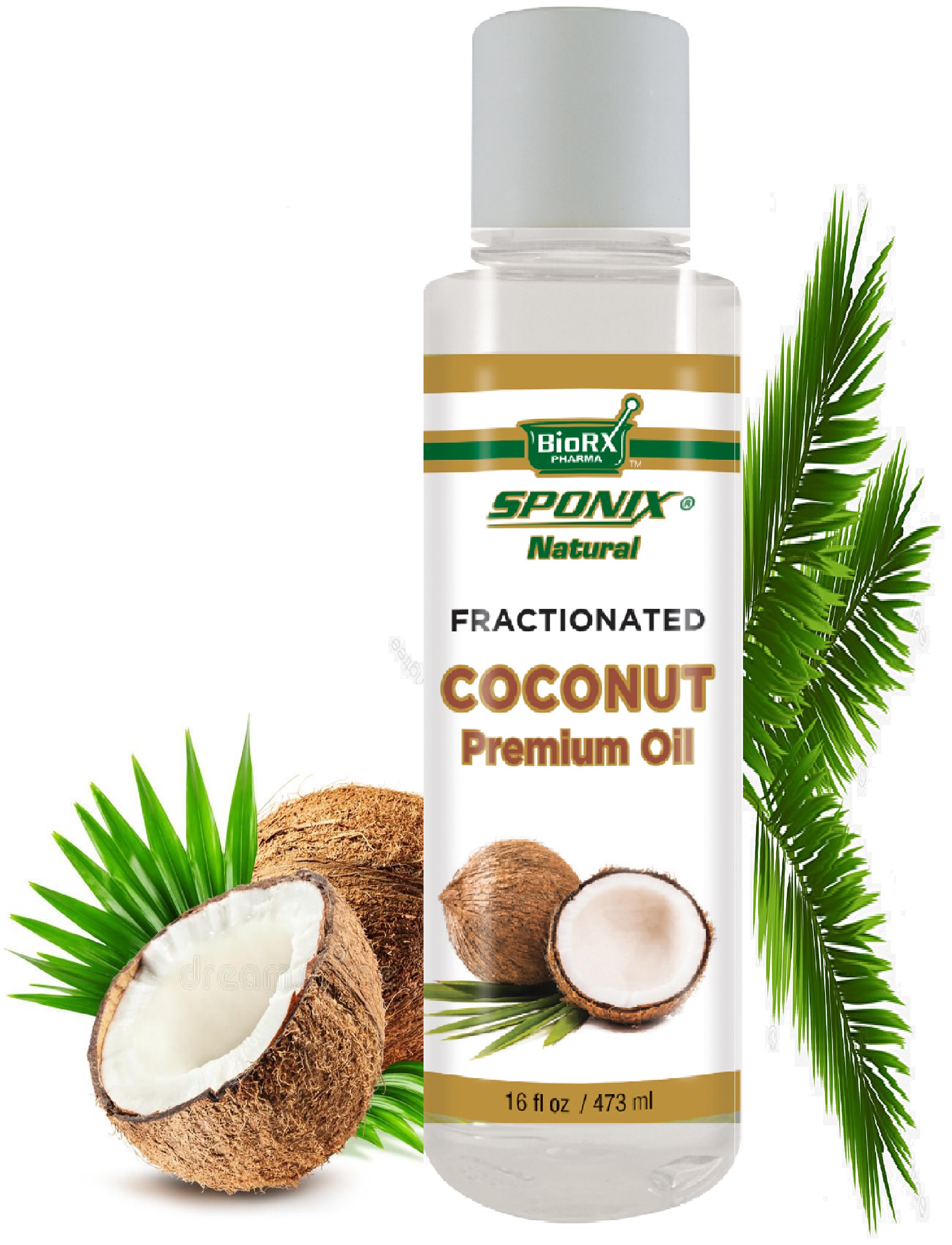Coconut Oil 16 Oz / 473 mL Fractionated Carrier Oil 100 Pure