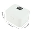 thumbnail image 2 of Unique Bargains 1 Pc Caja de Joyería Simple y Portátil Organizador de Joyería PP Blanco, 2 of 5
