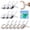 White, variant on Topekada 16 Pack Beach Towel Clips, Heavy Duty Plastic Clips, Windproof Clothespins For Beach Chairs Pool Home Laundry