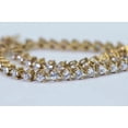thumbnail image 2 of Tennis Bracelet 8 Ct Round Cut White Moissanite 14K Yellow Gold Plated, 2 of 4