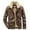 45 Coffee, variant on guisaled Men's Winter Jacket Thick Thermal Warm Fleece Lined Coat Trucker Lapel Collar Work Cargo Sherpa Jackets wiht Pockets s