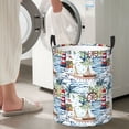 thumbnail image 6 of KLL Watercolor Sailboat Waterproof Foldable Laundry Hamper Bucket with Handles for Storage Bin,Kids Room,Home Organizer (Medium ), 6 of 7