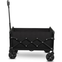 Folding Wagon Cart,Portable Heavy Duty Utility Foldable Garden Wagon Cart for Sports, Shopping, Camping and Outdoor Sport