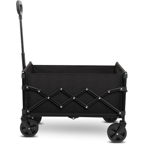 Folding Wagon Cart,Portable Heavy Duty Utility Foldable Garden Wagon Cart for Sports, Shopping, Camping and Outdoor Sport