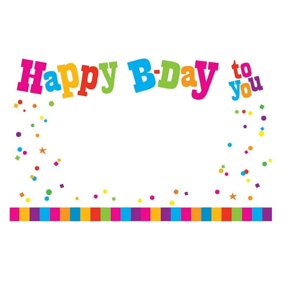 Happy Birthday To You Enclosure Cards / Gift Tags - 3 1/2in. x 2 1/4in. - 50 Pack (061328)