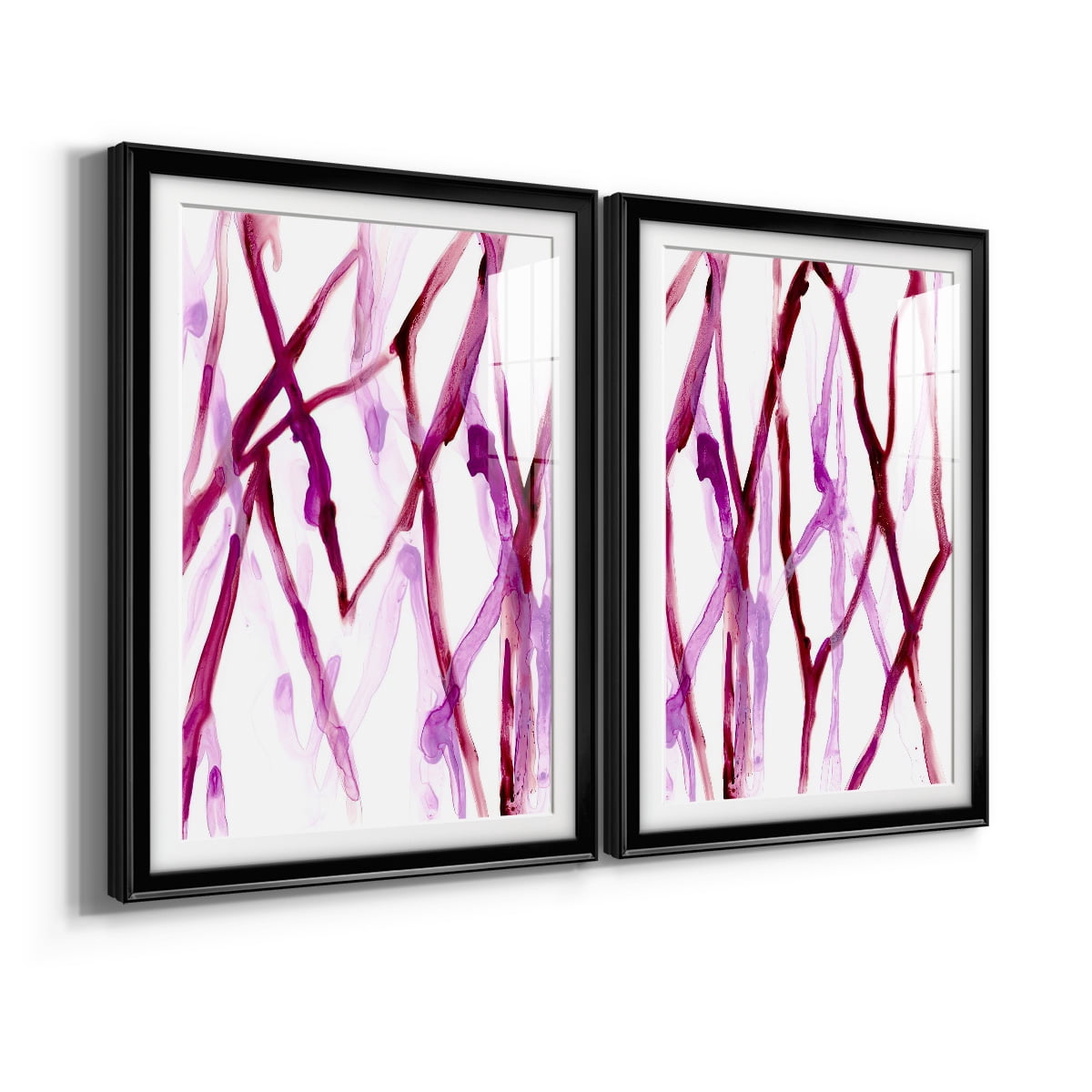 Wexford Home Runnel XV Premium Framed Print, 18.5" x 24.5" - Ready to Hang, Black (Set of 2)