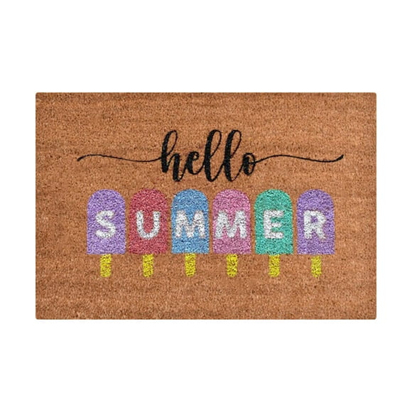 Door Mat Funny Welcome Doormat Rugs for Living Room Summer Welcome Sign Hello Sunshine Doormats Funny Cute Doormat Door Mats Washable Kitchen Mats for Floor Prime of Day 16x24IN