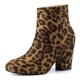 thumbnail image 1 of Botines Allegra K de Tacón grueso con Cremallera Lateral punta Redonda para Mujeres Leopardo 42, 1 of 7