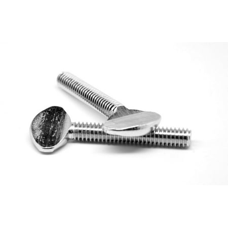 

#10-32 x 1 Fine Thread Thumb Screw Type B No Shoulder Low Carbon Steel Zinc Plated Pk 100