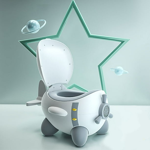 Baby Toilet Potty Training Chair Potty Training Seat Cartoon Airplane Shape Cute Detachable Easy