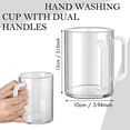 thumbnail image 4 of 3X Hand Washing Cup with Dual Handles Acrylic Washing Cup for Netilat YadayimNegel Vasser Wash Cup Handles White,3 x Washing Cup,White, 4 of 6