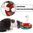 thumbnail image 4 of -in-1 cat toy with mouse, cat rotating teaser feather and ball (red), 4 of 5