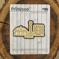 thumbnail image 3 of Printtoo Aimant de Frigo Pune Inde Monuments Gravés Souvenir en Bois Cadeau Objets de Collection, 3 of 5
