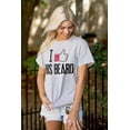 thumbnail image 4 of Funny Couples Matching Set Beard Butt Women's Plus Size Graphic Tee Brisco Brands 2X, 4 of 5