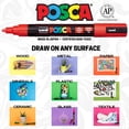 thumbnail image 3 of Juego de rotuladores Posca, 16 unidades, 3 m, finos, con puntas reversibles, 3 of 5