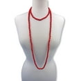 thumbnail image 3 of 60" Endless Infinity 8MM Matte Finish Red Magnesite Stone Beaded Long or Multi Strand Versatile Lenght Endless Infinity Mala Style Wrap Necklace., 3 of 5