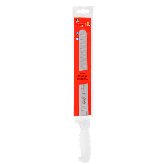 Mundial W5627-10GE 10 in. Professional 5600 Series 1.12 in. Wide Blade Granton Edge Slicer Knife, White
