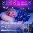 thumbnail image 3 of SIBEDS LED Bed Frame with Storage Drawer and Galaxy Star Projector PU Upholstered Black Tufted Wingback Headboard, Twin, 3 of 8