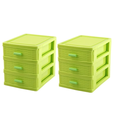 Home Travel Plastic 3 Layers Sundries Clips Storage Cabinet Case