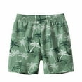 thumbnail image 2 of Zwiiyzr Toddler Boys Leaf Printed Pajamas Shorts Baby Clothes Children Summer Bermuda Shorts Capris Home Sleeping Pants Green, 2 of 3