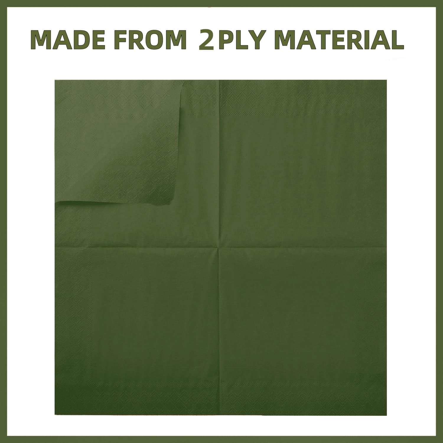 200 Pack Cocktail Napkin 2-Ply Dessert Napkins Folded 5 x 5 Inches Disposable Napkins for Dinner Wedding Birthday Baby Shower Party Bridal Anniversary Reception Event (200, White)