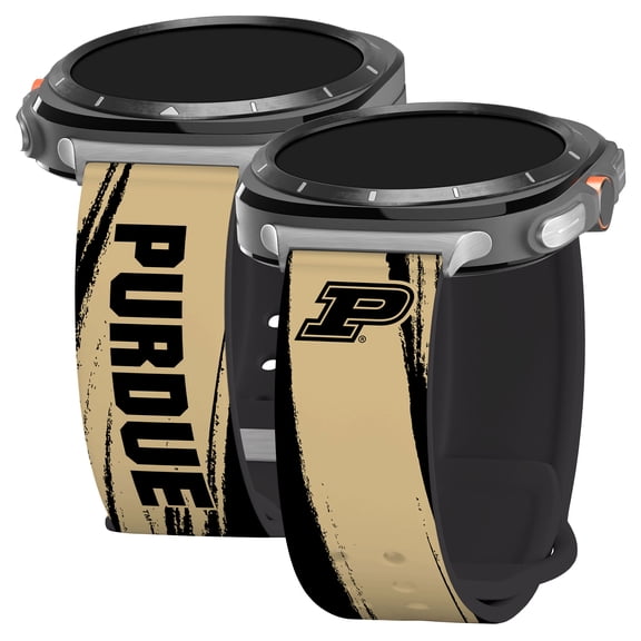 Purdue HD Paint Stripe Unisex Watch Band for Samsung Galaxy Watch Ultra 47mm (Long)