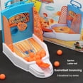 thumbnail image 4 of Basketball Shooting Game Toy   Mini Finger Desktop Table Basketball Games Set with Basketball Court  Plastic Board Game for Kids and Adults Double, 4 of 8