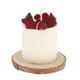thumbnail image 1 of Velas aromáticas artesanales de cera de soja, tipo vela de té, con base de madera. Rosa roja, 1 of 9