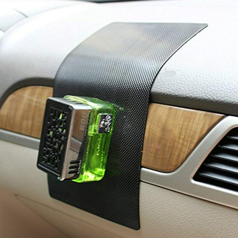 Large Size Anti-Slip Dashboard Sticky Pad Non-Slip Car Mat for Secure GPS & Phone Holding Tika, Size: 7.87 x 3.94 x 0.2, Black